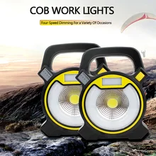 Открытый 15 Вт Светодиодный прожектор 18650 1500lm COB рабочий свет USB ledпортативный прожектор Предупреждение кемпинга фонарь прожектор A1