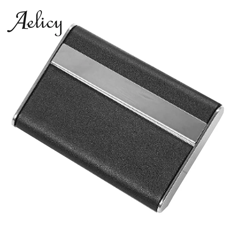 

Aelicy Men's Metal Card Holder Box Waterproof Business Card ID Name Credit Card Case Cigarette Case High Quality Two models