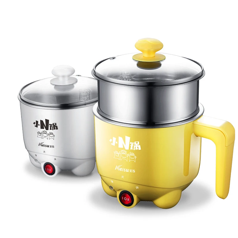 

220V Mini Electric Rice Cooker Auto Rice Cooker for Rice Soup Porridge Steamed Egg Dormitory Multifunctional Electric Skillet