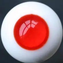 wamami 16mm Red No Pupil For BJD Doll Dollfie Glass Eyes Outfit Unisex