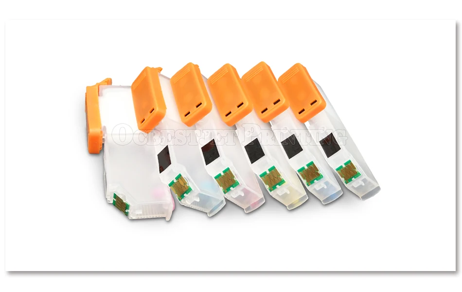 Cartucho de Tinta Recarregáveis para Epson Cores Expression Foto Xp-55 Xp-860 Xp-760 Xp-750 Xp-850 Xp-950 Impressora 6 - Set T2421-t2426 5 Recarregáveis Para Epson Expression Foto XP-55 XP-860