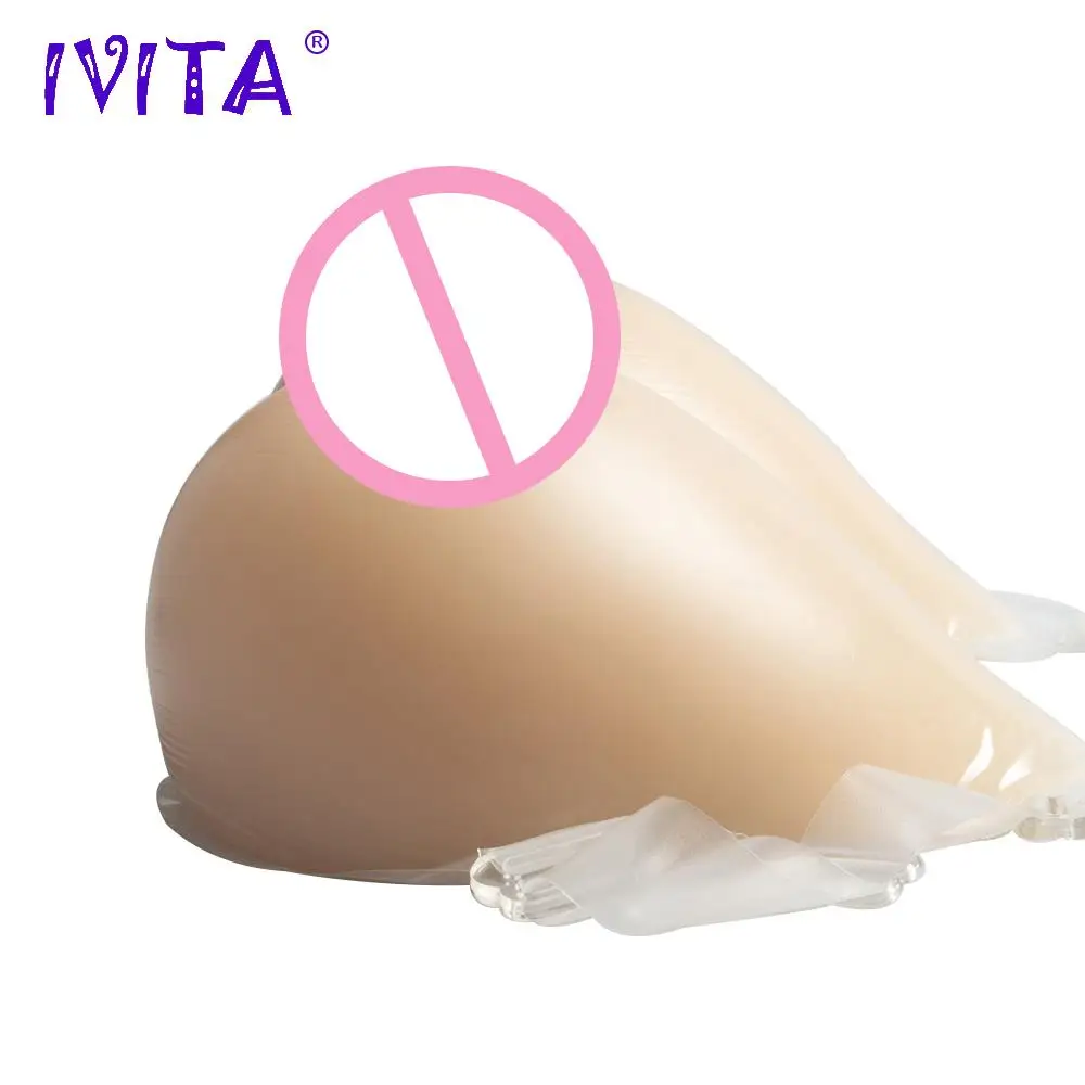 

IVITA Hot Sale 1200g Silicone Breast Forms With Shoulder Straps For Crossdresser Transgender Mastectomy Boobs Enhancer Cosplay
