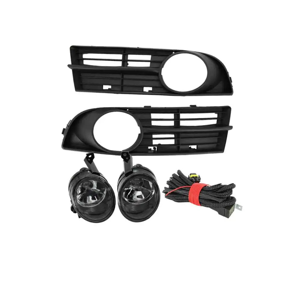 

For VW Touran 2002 2003 2004 2005 2006 Car-styling Front Bumper Fog Lamp Fog Light Wire Harness Fog Lamp Grille Cover