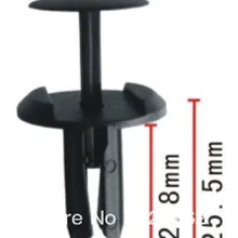 100 шт.,, нейлон, черный, модный фиксатор для Mustang/Капри, 1985-On, для N8037166-S, пластик, улитка, fateners, quto, пластик