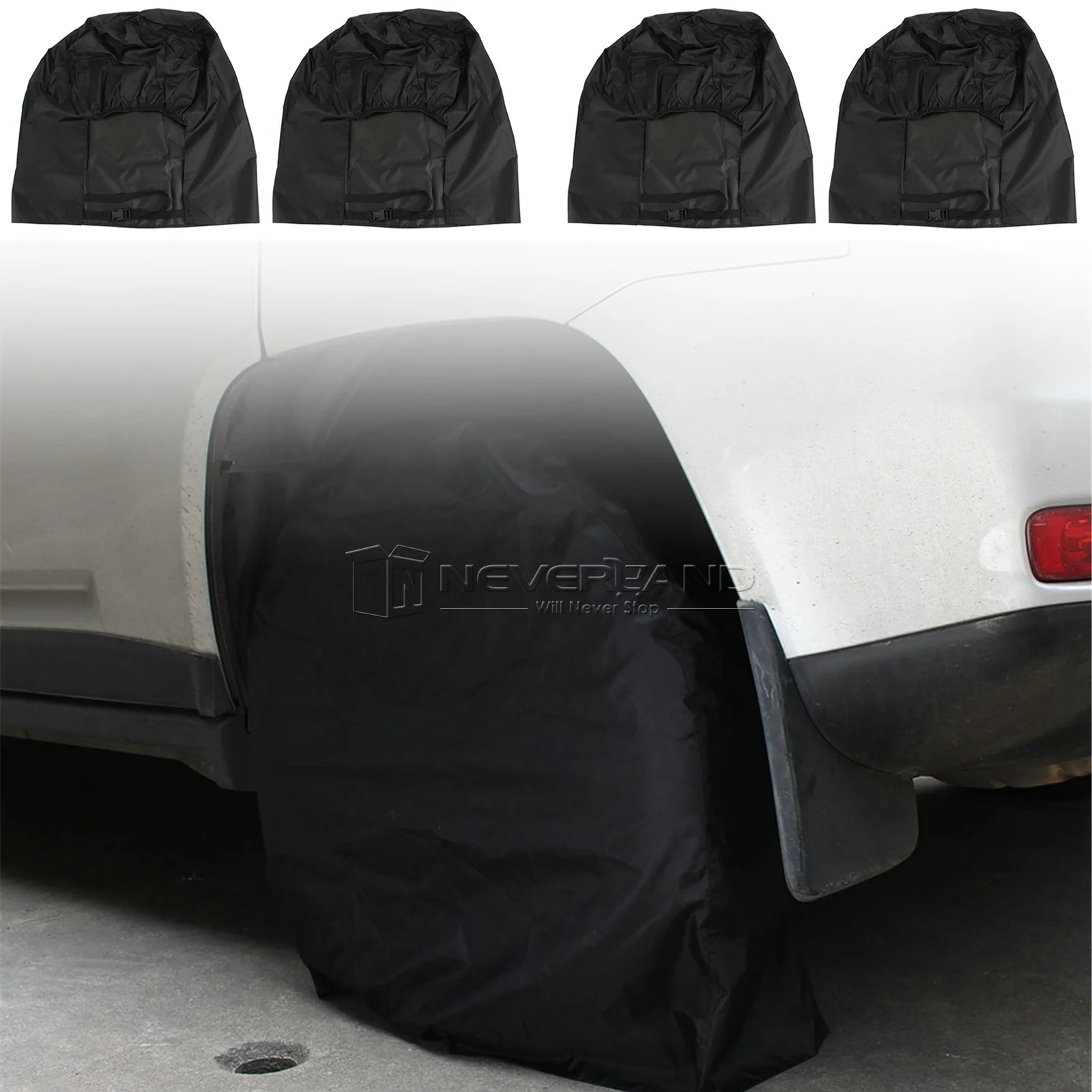 Buy New 300D 4 Wheel Tire Covers For RV Trailer Camper