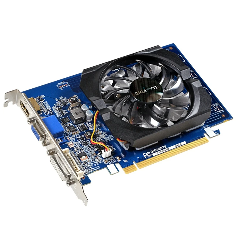 Видеокарта GIGABYTE GT730 1 ГБ GV N730D3 1GI D3 GDDR3 видеокарты для nVIDIA Geforce GT 730 1G Hdmi Dvi б/у VGA