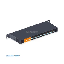 Charmvision VK801A rack KVMA for DVR NVR hosts auto switch 8 ports USB VGA Audio MIC KVM switcher keyboard hot-key scanning