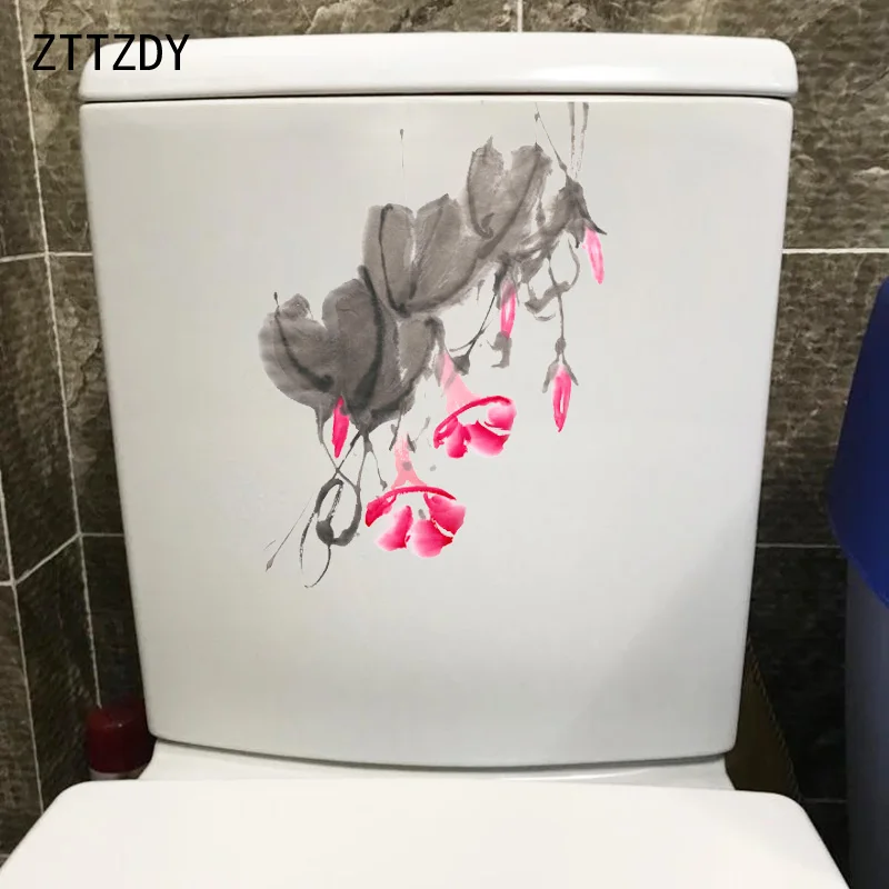 ZTTZDY 16 9*23 7 см чернильный красно-утренний стикер для ванной декор туалета