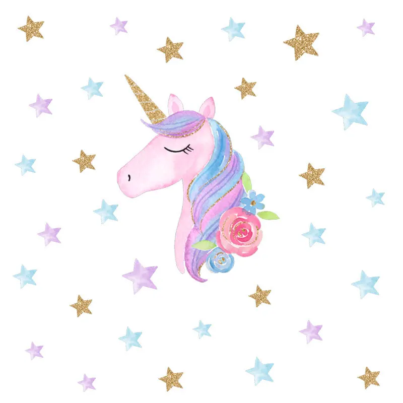 

Wall Sticker Unicorn Sticker For Room Kids Room Baby Living Room Window Animal Cartoon Wall Decoration Fashion Sticker on Wall