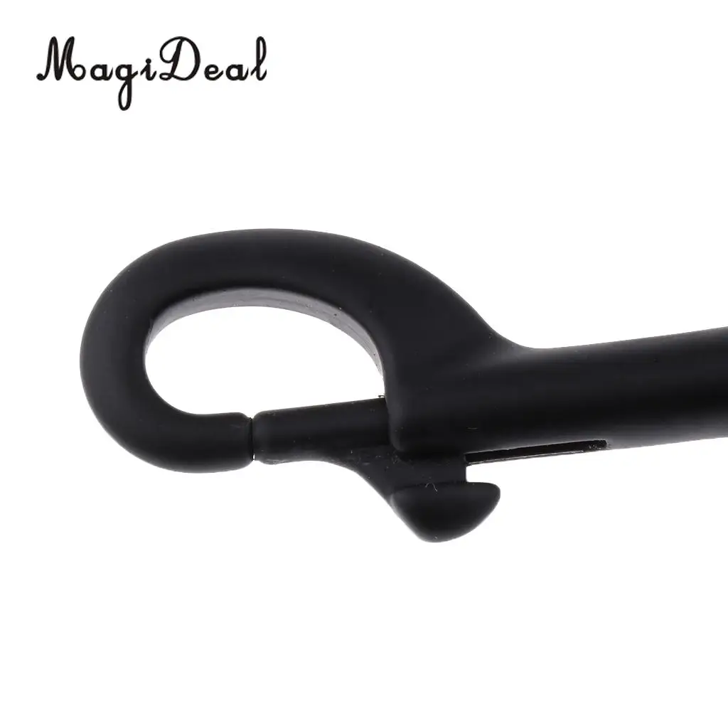MagiDeal Durable 316 Stainless Steel Hook Swivel Eye Bolt Snap Water Tool for Scuba Diving Swimming Diver Supply 75mm/90mm Black