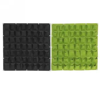 

56 Pockets Garden Grow Bag Pockets Vertical Planter Wall-mounted Flower Hanging Felt Planting Bag Indoor Garden Growing Pot