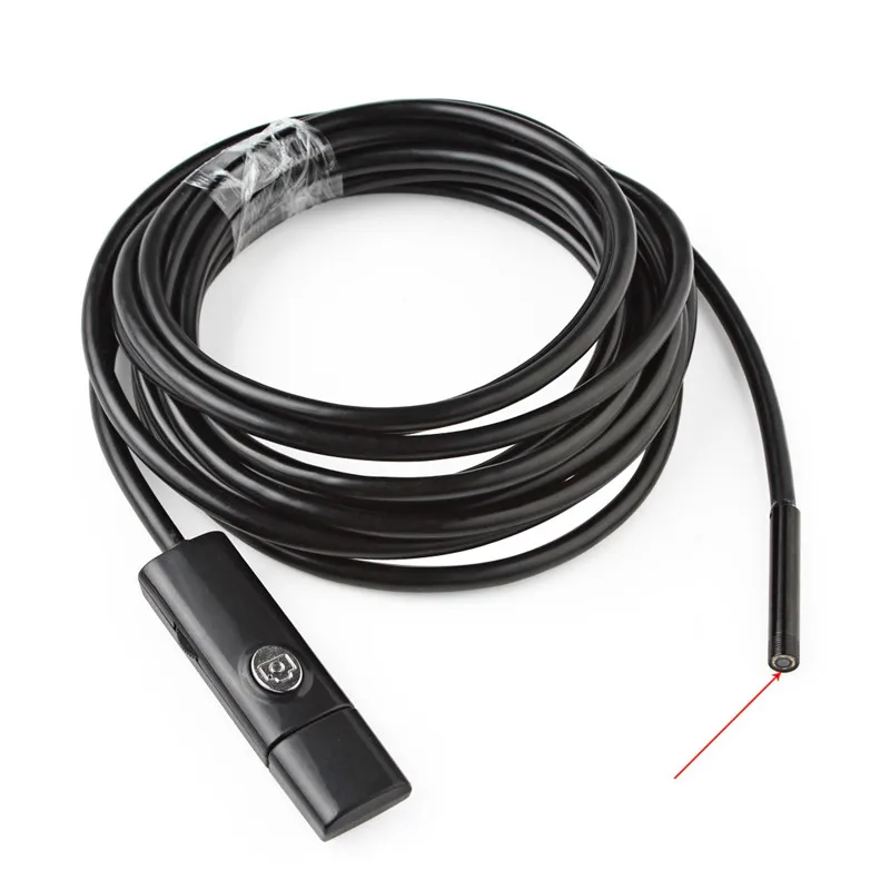 

3.5M Black 7MM USB Snake Endoscopio Camera 2IN1 Android Phone Camera MicroUSB Endoskop OTG Phone Camera Endoscope Camera Android