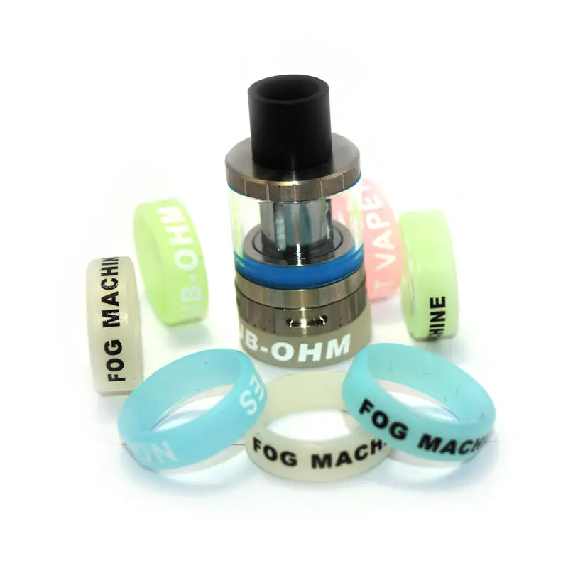 5 10pcs luminous silicone vape band glow in dark vapor storm rubber dark vapor