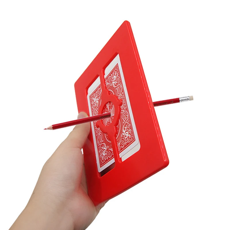

Magic Penetration Frame Pencil Through Card and Frame Magic Tricks Mentalism Close Up Magic Gimmick Magie Props For Magicians