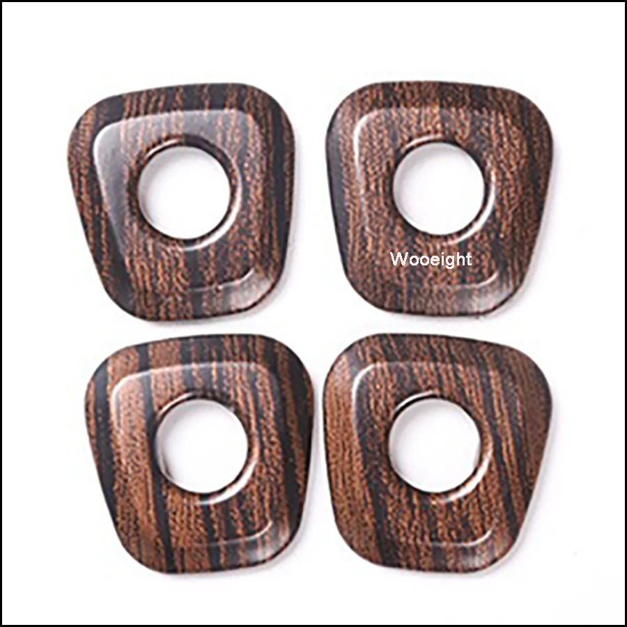 Wooeight 4Pcs Wooden Texture Car Interior stying Door Lock Knob Cover Trim Pin Ring Cover Fit BMW X1 F48 2016 2017 2018 2019 (5)