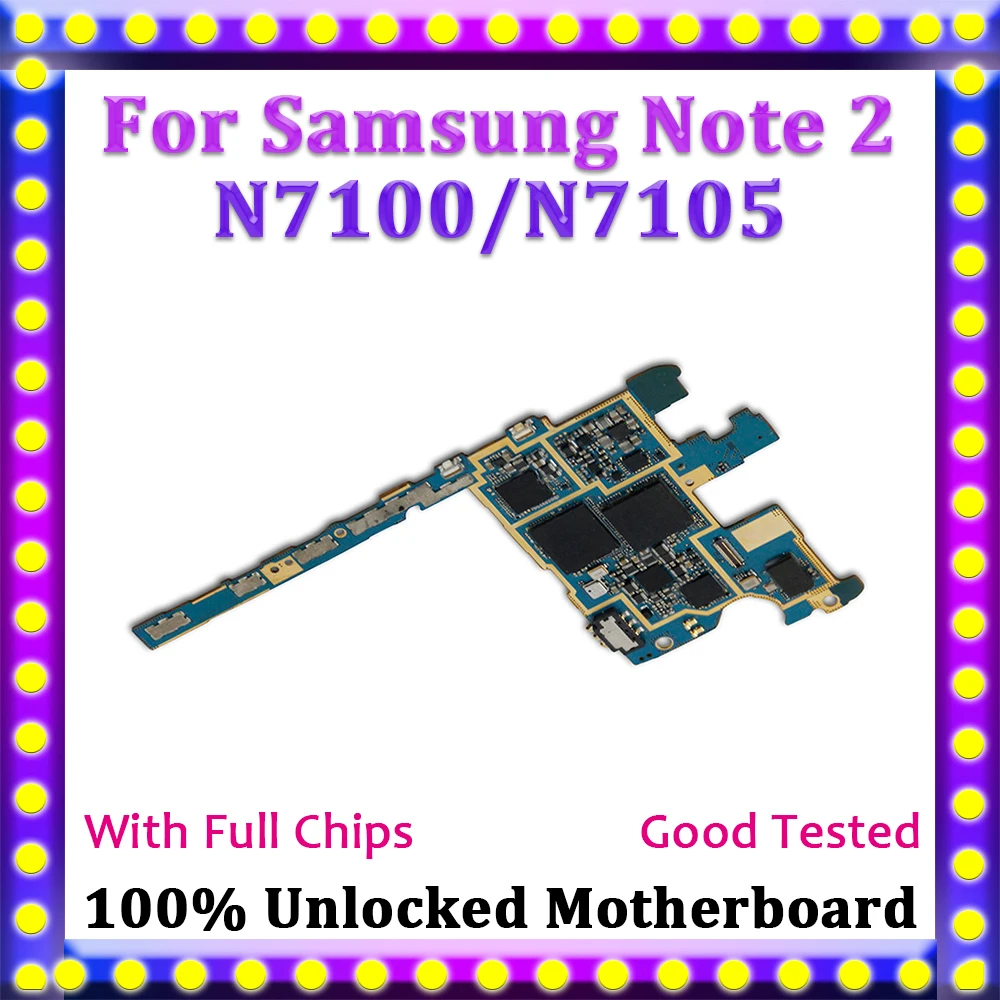 

TDHHX For Samsung Galaxy Note 2 N7100 N7105 Motherboard,Disassemble Logic Board For Galaxy Note 2 N7100 N7105 With Full Chips
