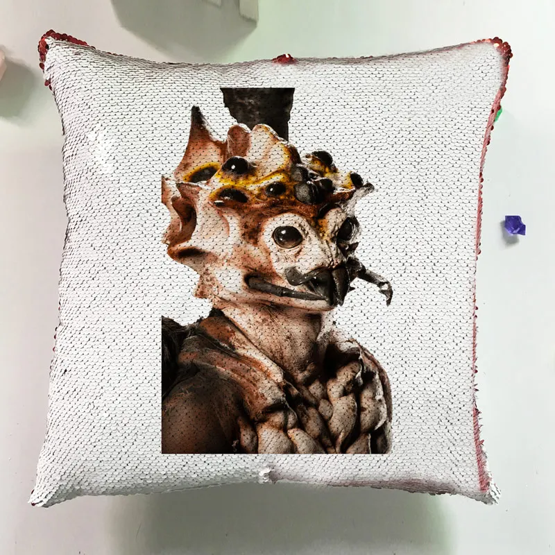 Fashion Movie Cushions Home Decor Couch Pillows Reversible Sequin Pillowcase Glitter Seat Horror Cushion Cover Sofa J050 (12)