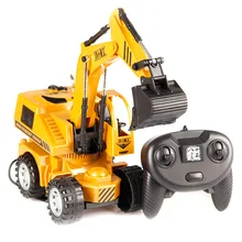 RC экскаватор дистанционного управления грузовик-экскаватор модель электронная игрушка-грузовик для детей