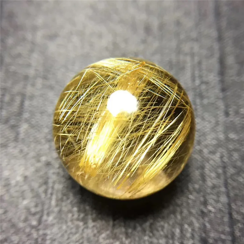 Natural Gold Rutilated Quartz Titanium Pendant (2)