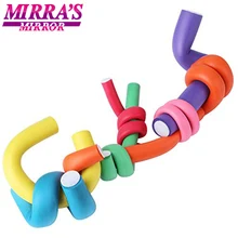 Mirra's Mirror 10 шт./партия Волшебная плойки для волос бигуди завивка волос спиральная пена Бенди инструменты для завивки волос гибкие стержни случайный цвет