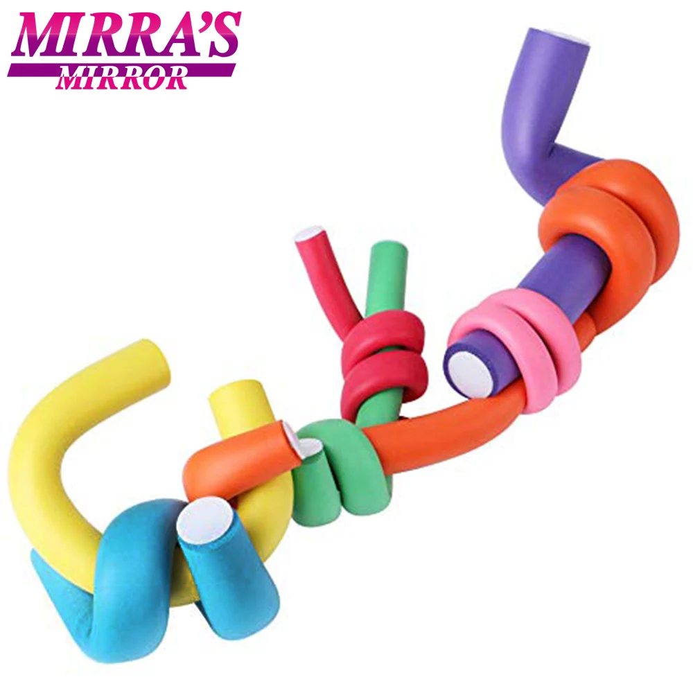 

Mirra’s Mirror 10pcs/Lot Magic Hair Curlers Rollers Curl Hair Spiral Foam Bendy Curling Hair Tools Flexible Rods Random Color