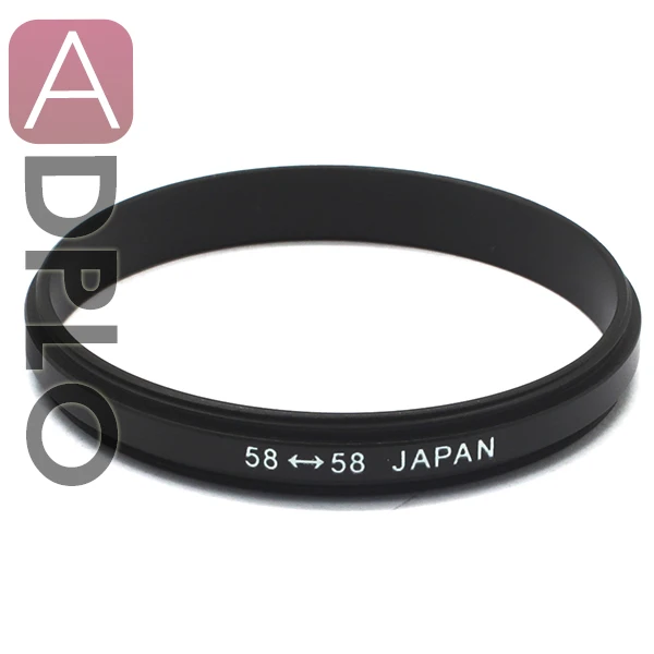 58mm-58mm /55mm-58mm/52mm-58mm/49mm-58mm Male Marco Reverse Coupling Ring Adapter