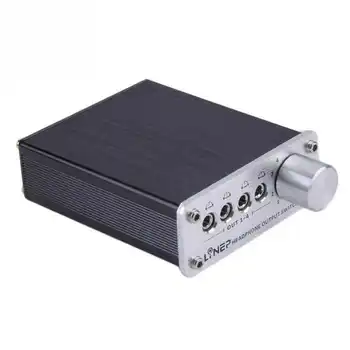 

4 Input 4 Output 3.5mm Stereo Audio Signal Switch Headphone Switcher