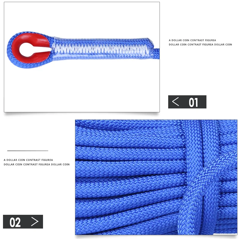 10M Professional Paracord Rock Climbing Cord (6)