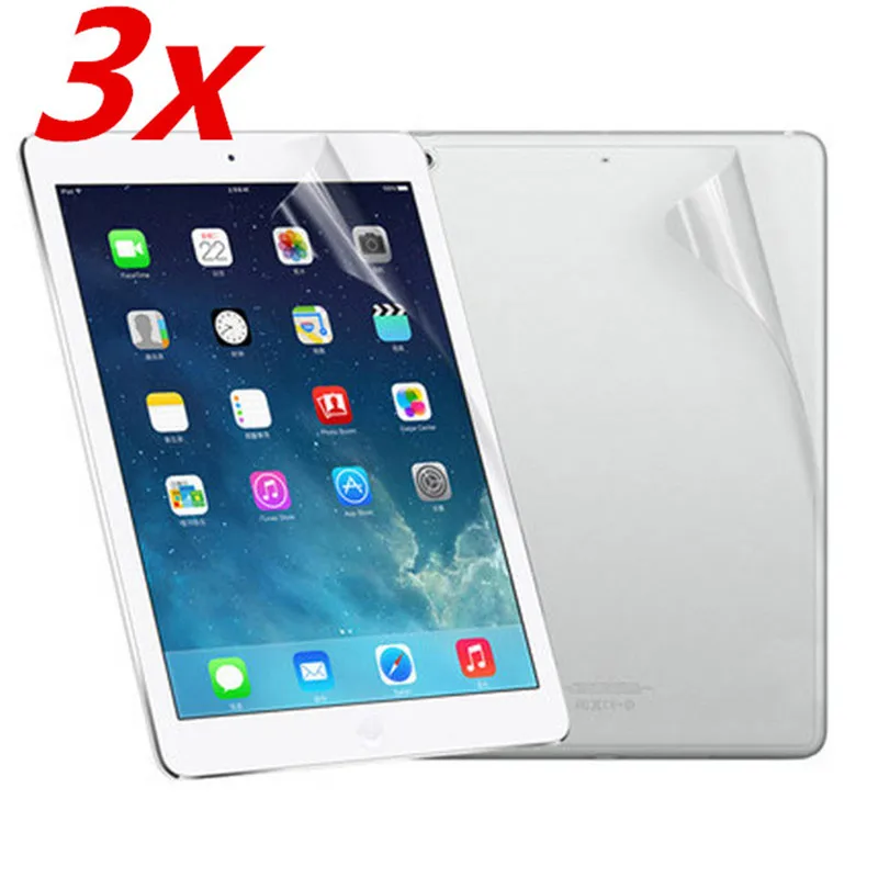 

(3 Pack) Clear Screen Protector TPU film Shield For Apple iPad mini 1 2 3 4 For iPad 9.7 2017 2018 Air 1 2 Pro Protective Film