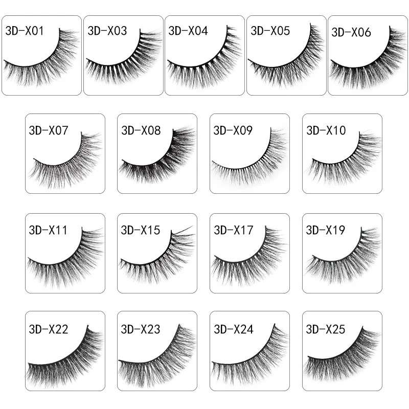 

YSDO 60 Pairs 3D Mink EyeLashes Natural Long Lashes 20 lots 3D Mink EyeLashes artical Lashes Handmade Mink Lashes 1 Box Lashes