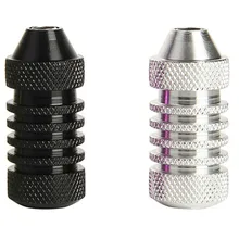 2 шт 25 мм " черный и белый Нескользящий Захват машины татуировки из алюминиевого сплава с трубкой для постоянный макияж с микроволокном губ