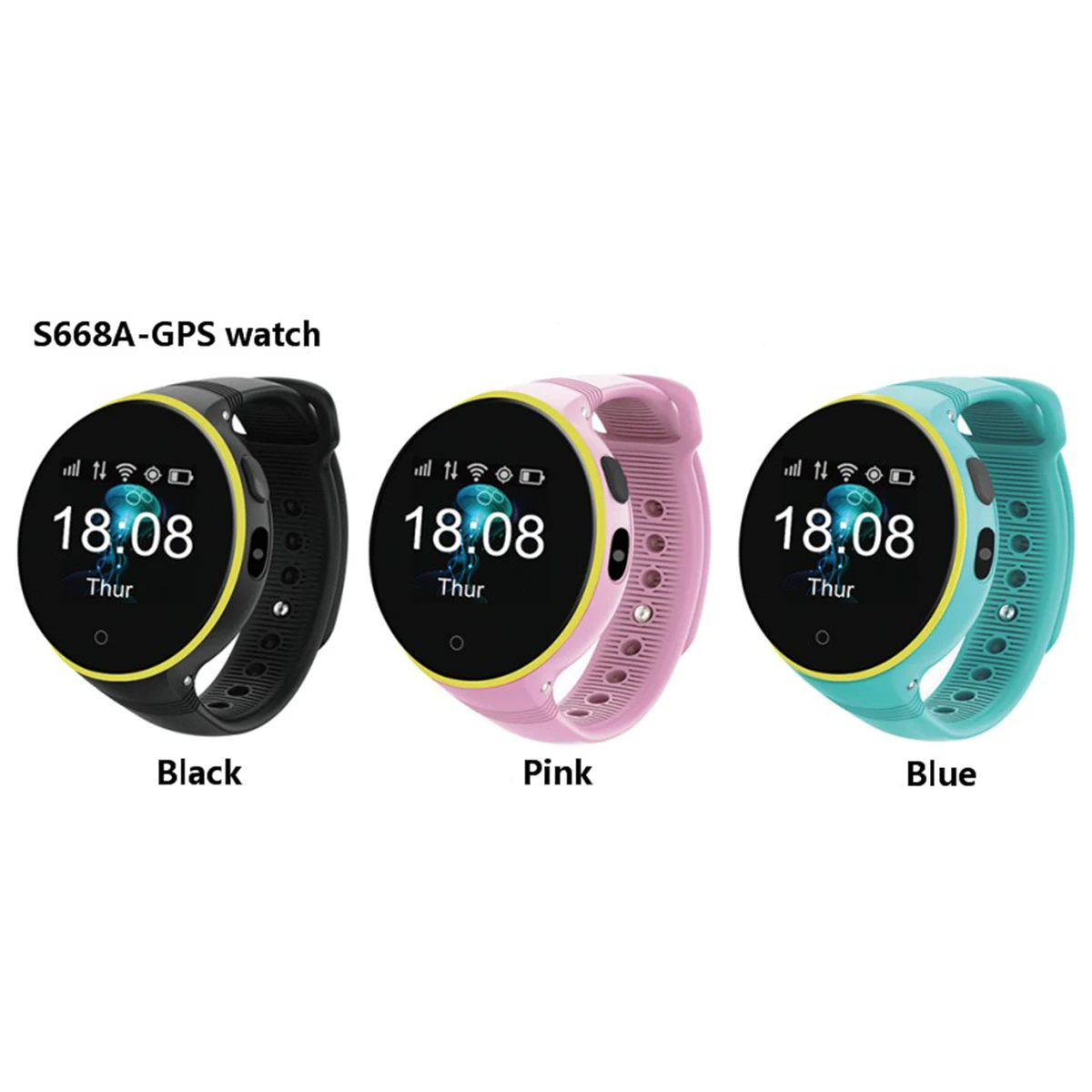 

ZGPAX S668A Smart Watch GPS SOS Children Wristwatch Support Wifi SIM card Baby Safety Tracker for Android iOS As Christmas Gift