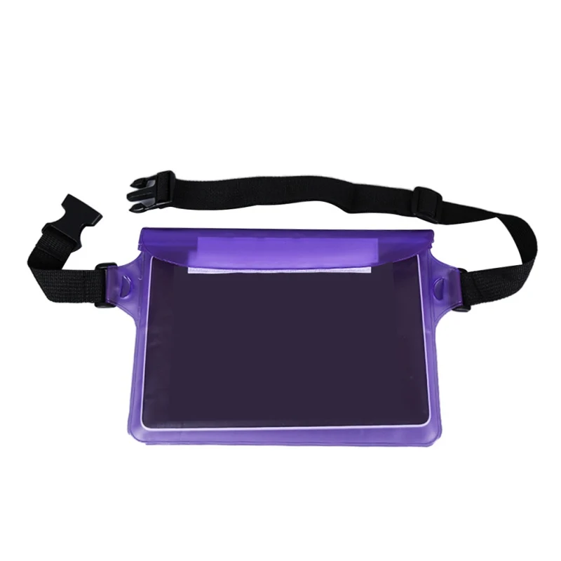 Waterproof Dry Pack Outdoor Swimming Drifting Waterproof Pouch Dry Bag PVC Waist Phone Cover Storage Protective Bag