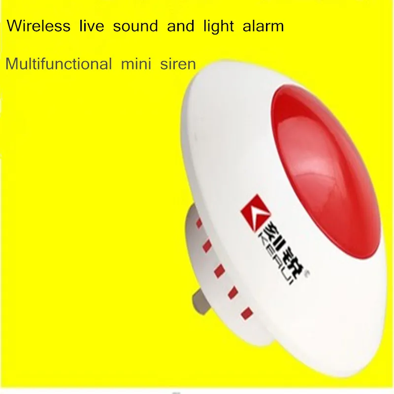 

5PCS Loud Indoor Siren Wireless Flashing Siren Alarm Horn Red Light Strobe Siren For GSM Home and Business Alarm Security