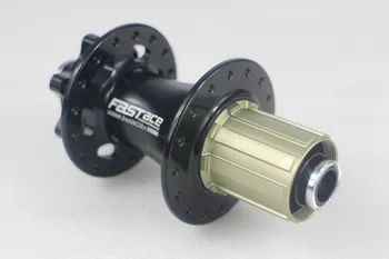 

FasTace DA62 MTB disk rear hub, O.L.D. 135mm x 12mm thru M12, black or red, 32 holes, 8s 9s 10s compatible, Mountain Bike parts