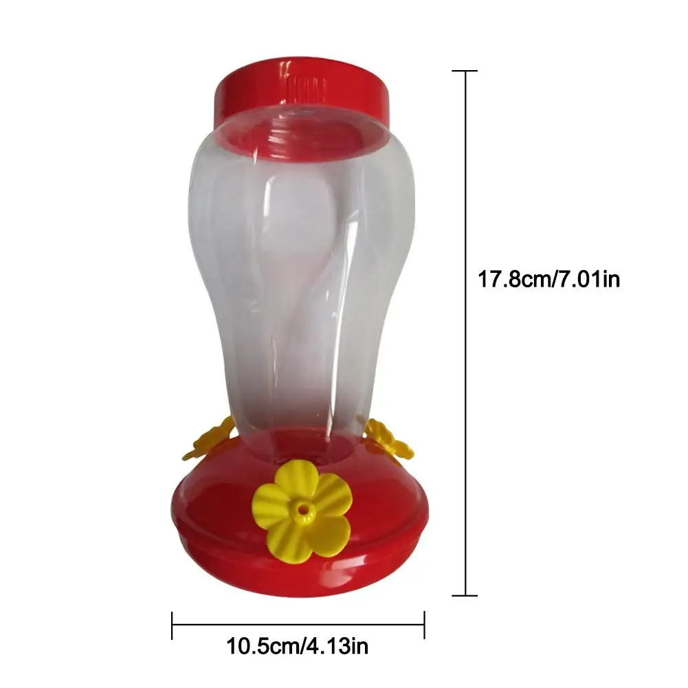 Пластиковая s кормушка для воды, бутылка для подвешивания Колибри, кормушка для сада, для улицы, пластиковый цветок, железный крючок, кормушка для птиц