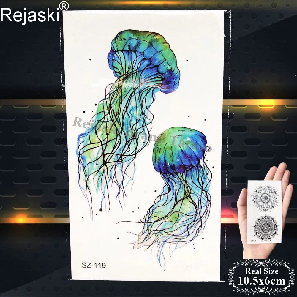 Rejaski Детские временные тату наклейки на тело рука белка лиса дети поддельные