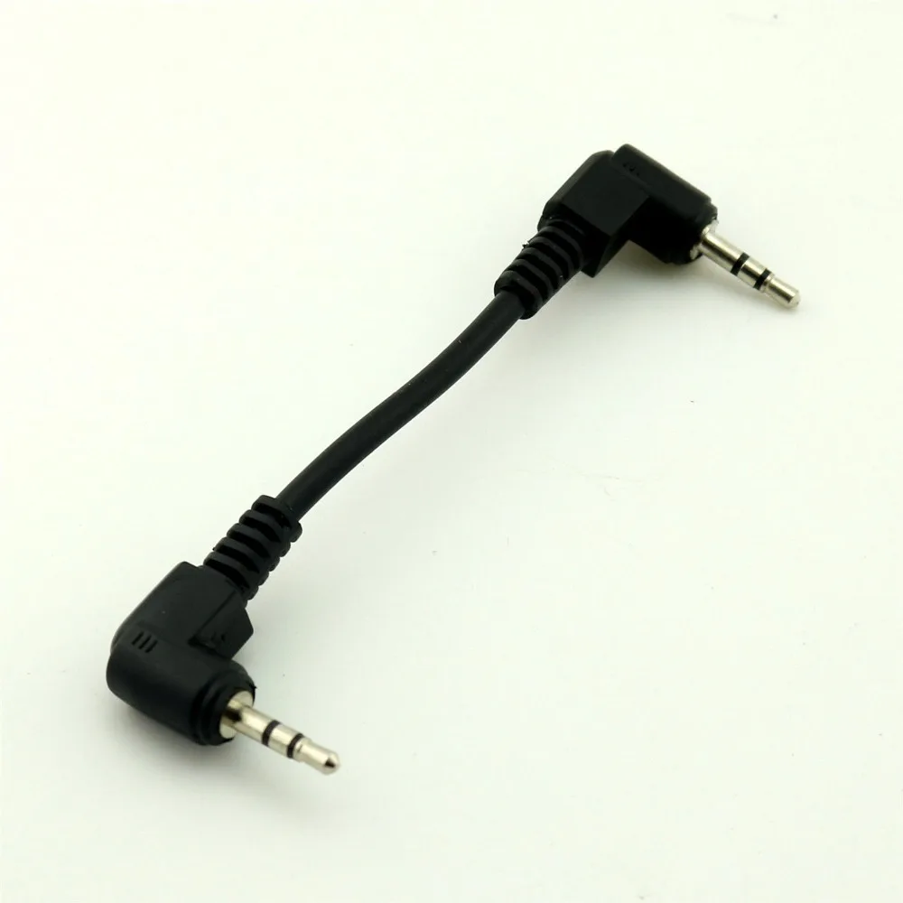 

10Pcs2.5mm Stereo TRS Male Right Angled to 2.5mm Male Angle Audio Aux Cable Cord 8cm