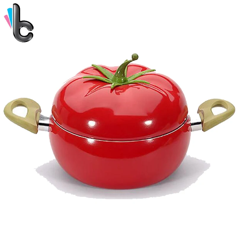 

Creative Fruit Shaped Soup Pots Aluminum Non-stick Soup Pot for Induction Cooker No Fumes Pan Kitchen Tools Cookware -4