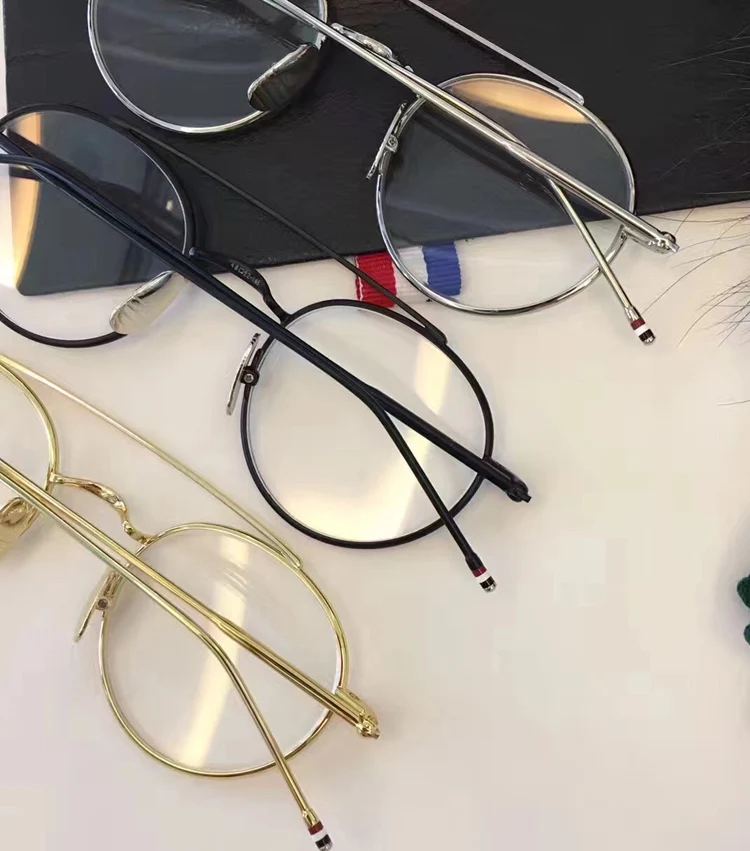 Высококачественная брендовая одежда TB101 Для Мужчин's Винтаж Пилот очки Для женщин Ретро негабаритных очки рамки считывания Близорукость Оптические очки