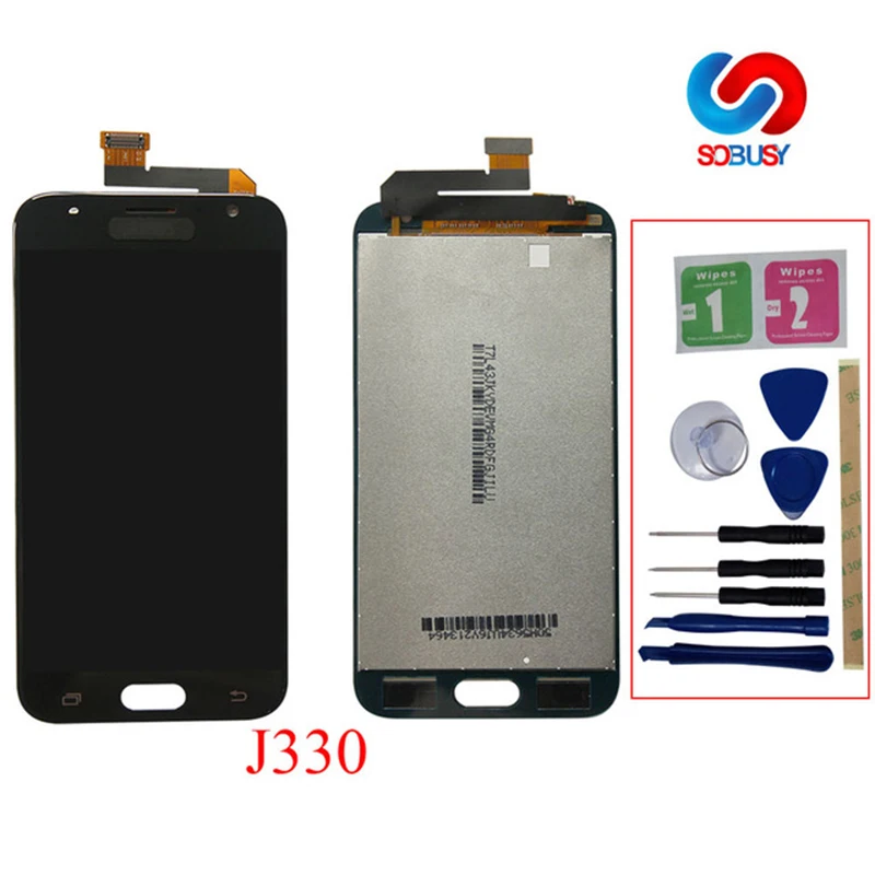 Без битых пикселей LCDS для Samsung Galaxy J3 Pro 2017 J330 J330F ЖК дисплей кодирующий