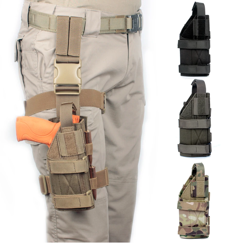 

Drop Leg Adjustable Right Handed Tactical Thigh Pistol Gun Holster accessories
