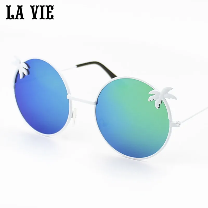 

LA VIE Brand New Fashion Sunglasses Women Coating Mirror Anti-Reflective Protection Sun Glasses Alloy Frame UV400 Lavie LV3159