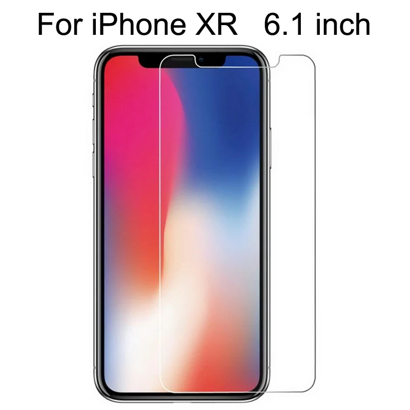 10 шт закаленное стекло для iPhone 7 8 6 6 S Plus Защитная стеклянная пленка для iPhone XS Max XR X 5 5S SE 4 4s чехол - Цвет: iPhone XR