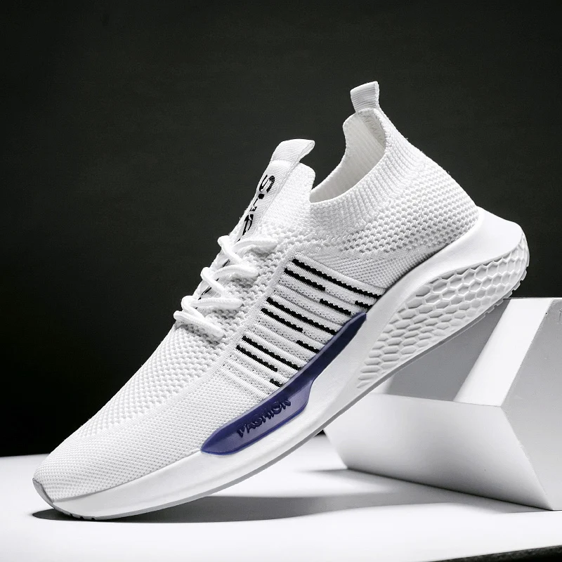 

Hemmyi Autumn Men's Shoes Casual Trend Outdoor Sneakers Comfortable Footwear Breathable Flyknit Lace-up Zapatos De Hombre