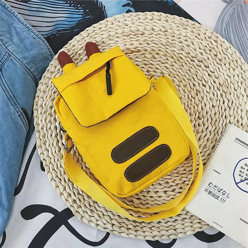 

Pikachu Japanese Single Shoulder Bag Soft Girls Cute Mobile Slant Bag