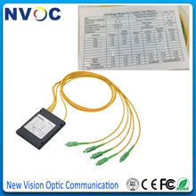 GPON FTTH 1x4 ABS коробка 2,0 мм, 1 м FC/APC Волоконно-Оптический PLC сплиттер модуль, 1*4 FC/APC Волоконно-Оптический PLC сплиттер