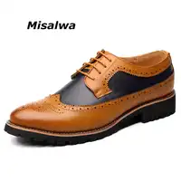 ผู้ชาย Brogue รองเท้าอย่างเป็นทางการ Low Top Mens รองเท้าแฟชั่นอังกฤษราคาถูก Brogue รองเท้าผู้ชายขายร้อน 2019 ฟรีการจัดส่ง