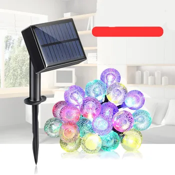 

Solar Powered/USB 20 PCS LED String Light Colorful/Warm Lights LED Globe Bulb String Lights Outdoor Waterproof