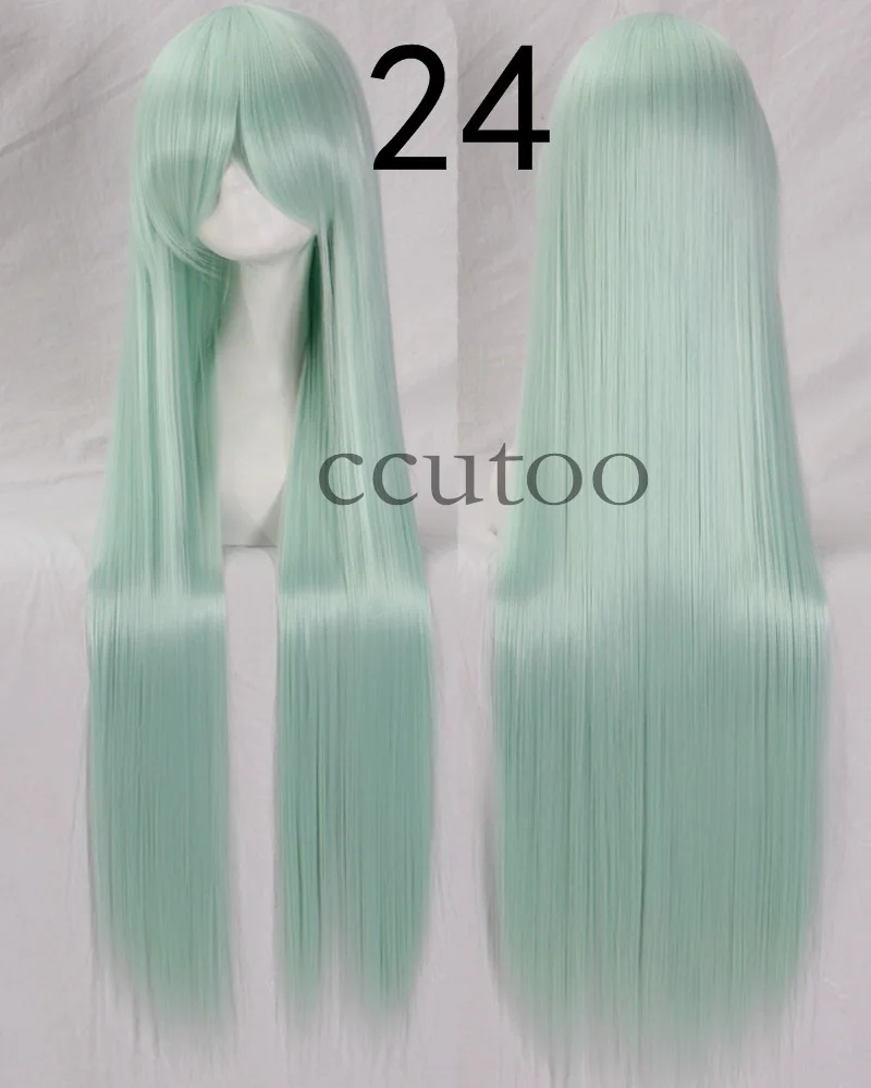 Ccutoo 100 см длинные прямые синтетические волосы высокая температура косплей парики 82 цвета доступны - Цвет: Жук